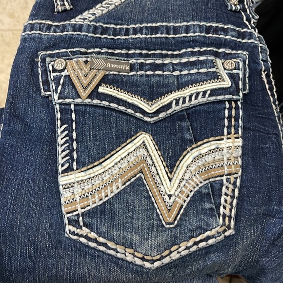 Men’s Western Answer Me Jeans Size 34/32 Straight Fit Denim New With Tags - Picture 6 of 7